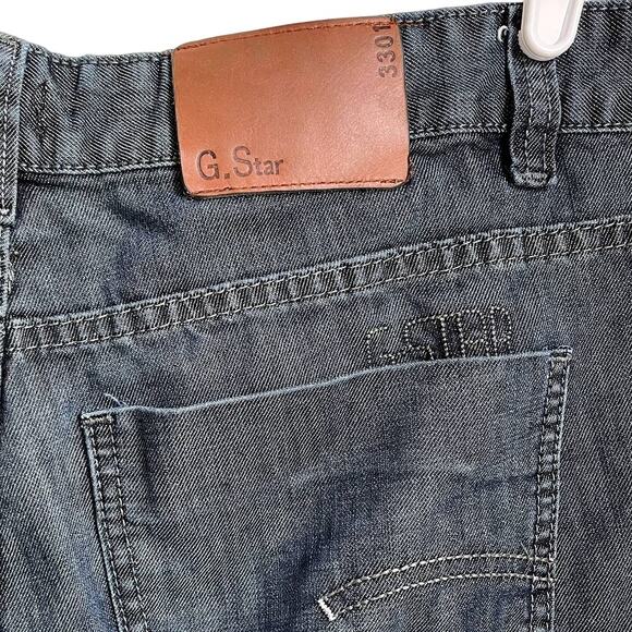 Mens G-Star Originals Raw Denim Distressed 3301 Relaxed Cotton Casual Jean 36x32 - Picture 7 of 13